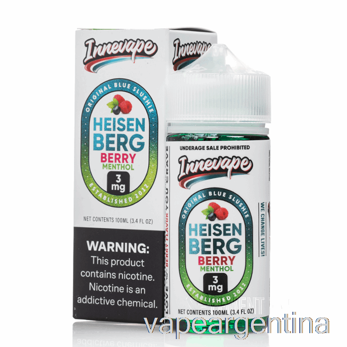 Mentol De Bayas De Heisenberg - Innevape - 100ml 0mg Vape Argentina